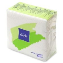 SIPTO салфетки бумажные БЕЛЫЕ 50шт