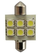 210155 LED C5W/10W 12V 6x5050 T11x36 / SV8,5