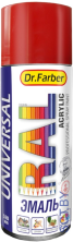 MAV эмаль-аэрозоль Dr.Farber RAL 9005 акриловая универсальная черная матовая 520мл