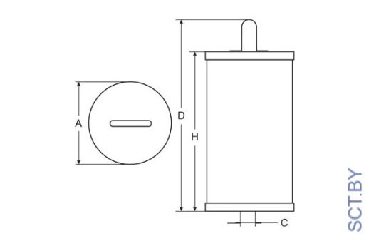 SC 7074 P топливный фильтр