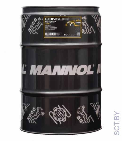 MANNOL Longlife 504/507 5W-30 7715 60л синтетическое моторное масло
